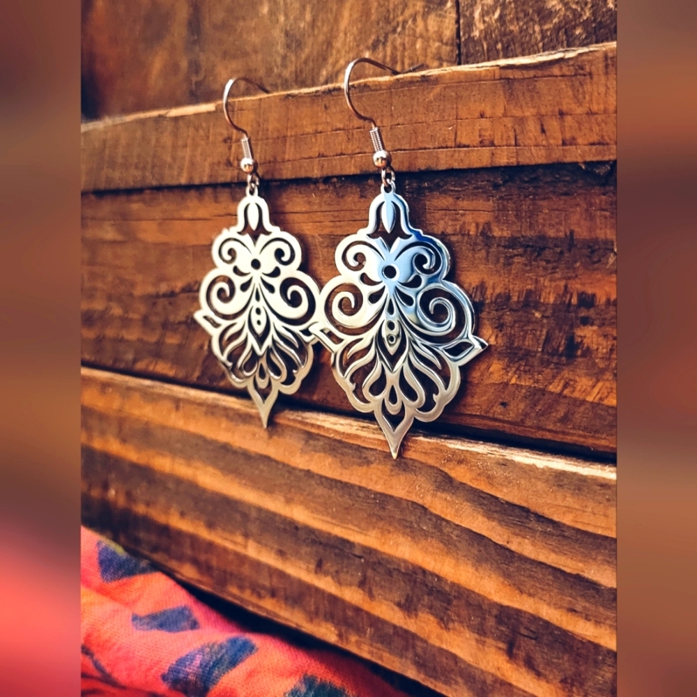 Beautiful Stainless Steel Boho Earrings Hypoallergenic